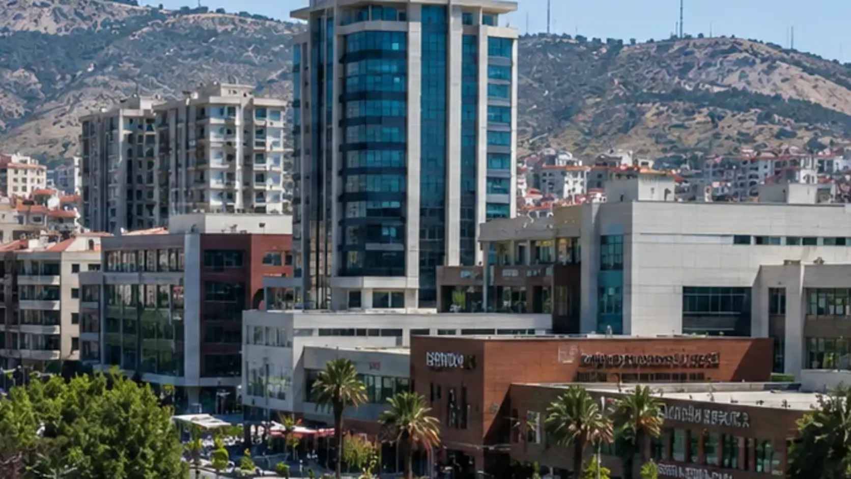 Bornova hizmet bölgesi manzarası
