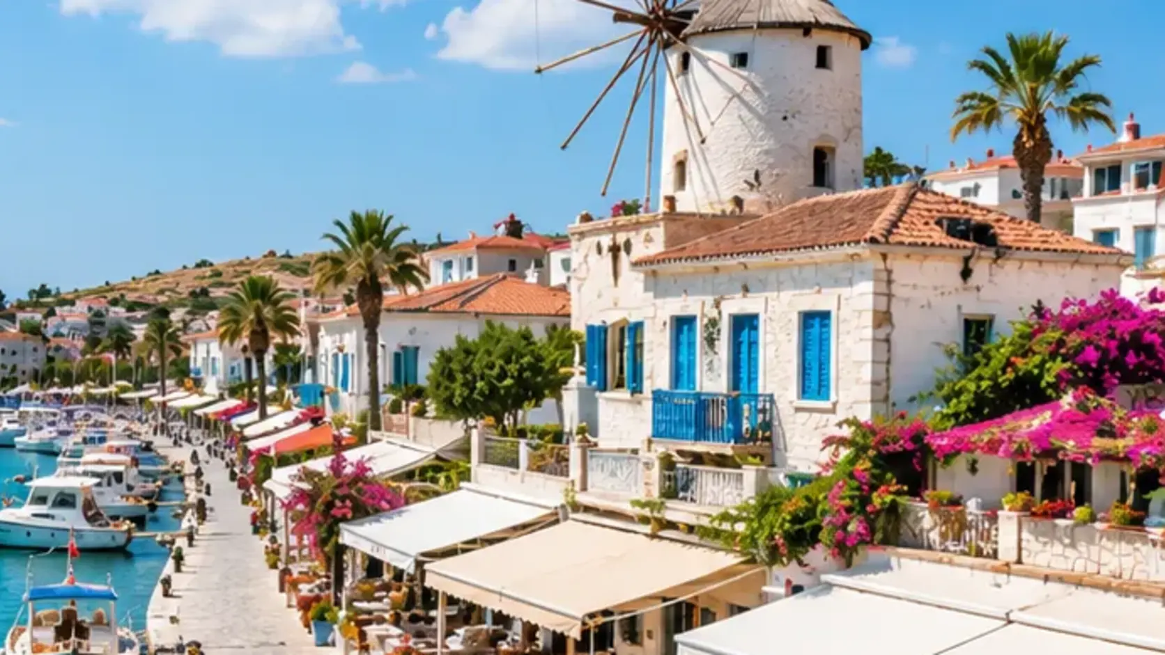 Çeşme hizmet bölgesi manzarası