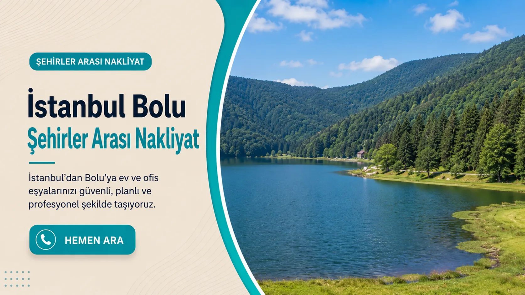 İstanbul Bolu şehirler arası nakliyat