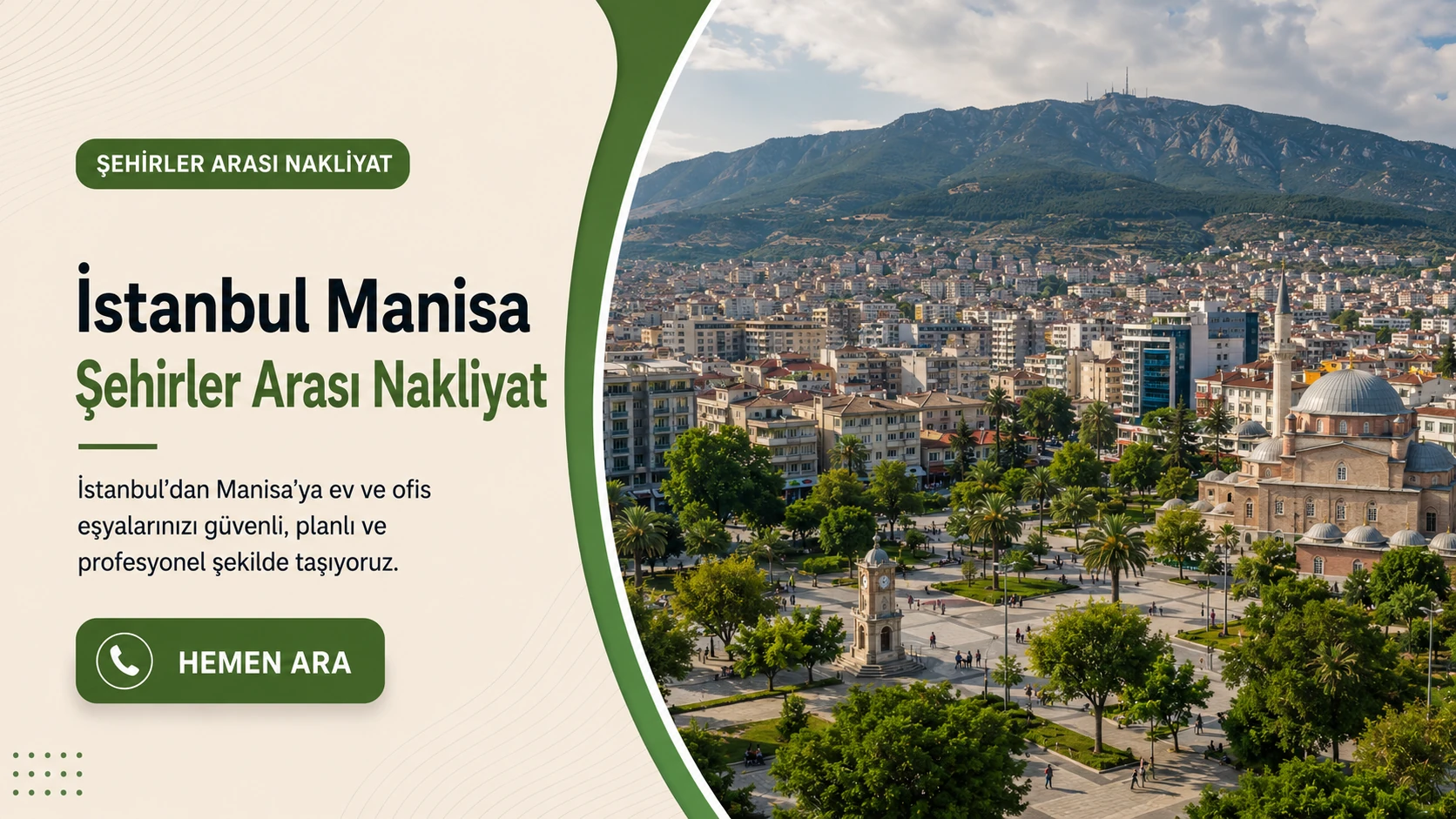 İstanbul Manisa şehirler arası nakliyat