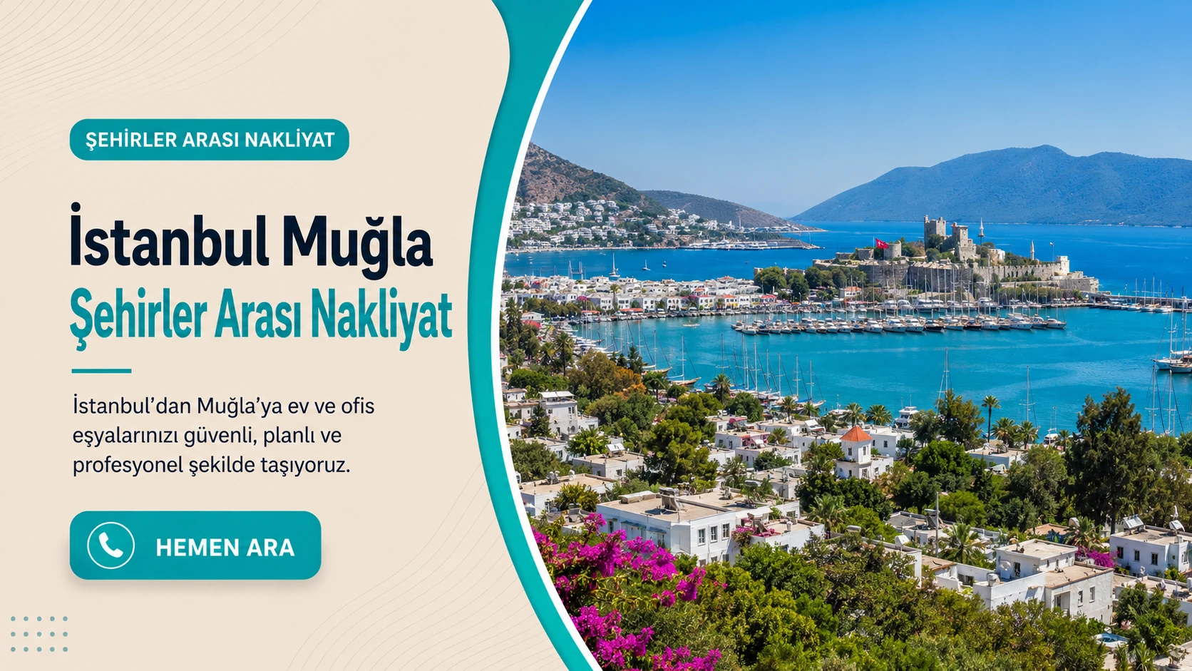 İstanbul Muğla şehirler arası nakliyat