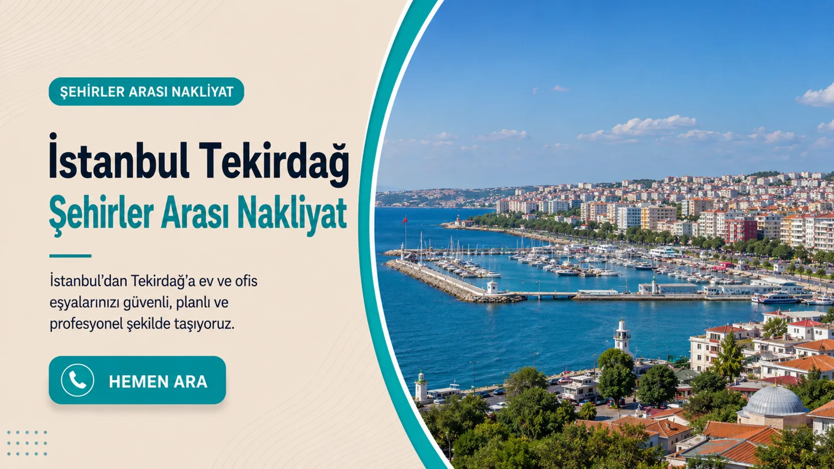 İstanbul Tekirdağ şehirler arası nakliyat